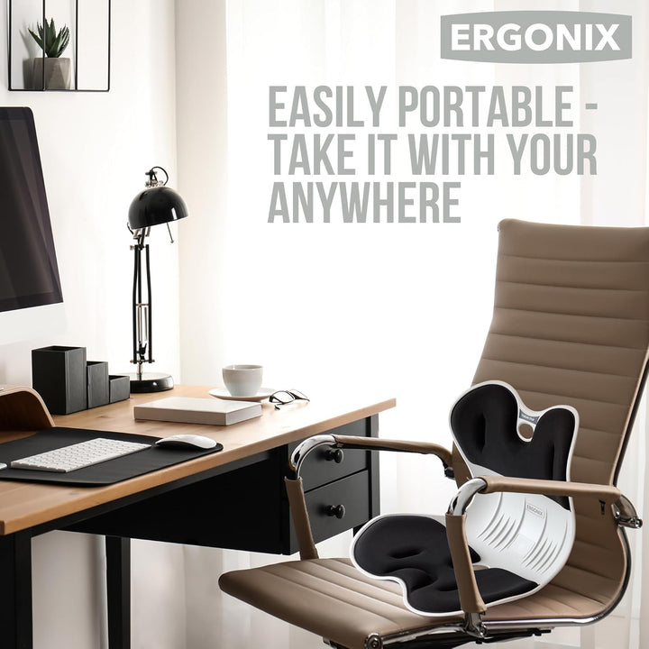 ERGONIX Lordosenstütze Haltungskorrekturstuhl für Frauen - Grösse M Ergonomischer Rückenstützstuhl z