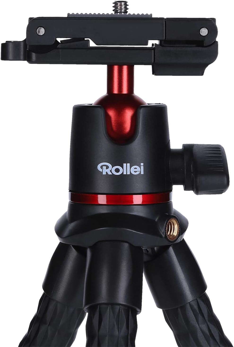 Rollei Monkey Pod 2, Flexibles Mini-Stativ mit Smartphone-Halterung, Kugelkopf unf 1/4' Anschluss Mo