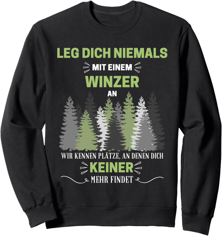 Winzer Geschenk-Idee Männer Spruch Lustiges Sweatshirt
