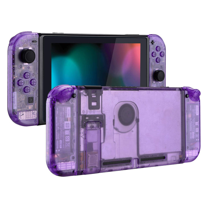 eXtremeRate Hülle Case für Nintendo Switch Joycon/Konsole, Rückgehäuse&Kickstand für Switch Console,