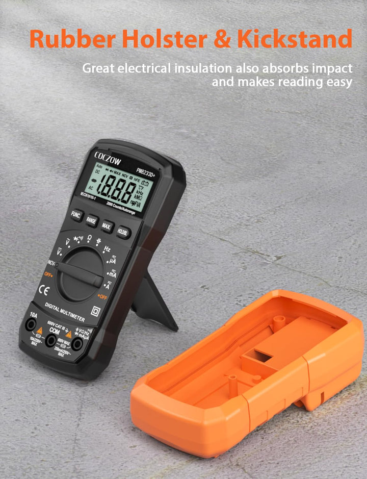 Digital Multimeter mit automatischer Bereichswahl, Multifunktionstester, der AC/DC Voltage, AC/DC Cu