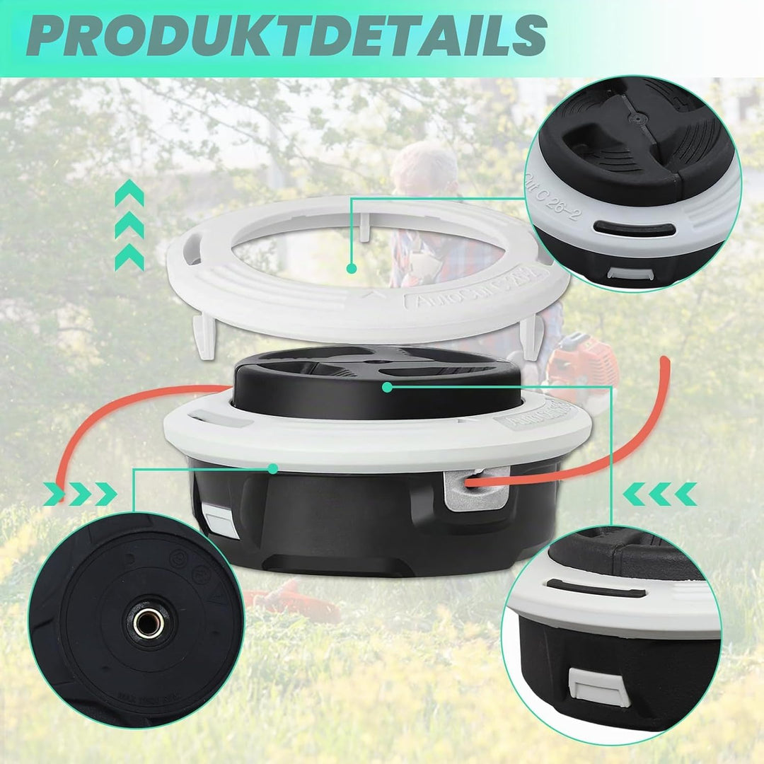 Mähkopf Kompatibel mit Stihl C 26-2 Autocut, ADEFOL Trimmerkopf für STIHL FS55 FS56 FS70 FS80 FS85 F
