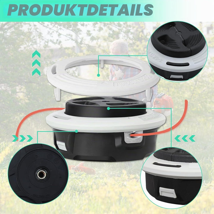 Mähkopf Kompatibel mit Stihl C 26-2 Autocut, ADEFOL Trimmerkopf für STIHL FS55 FS56 FS70 FS80 FS85 F