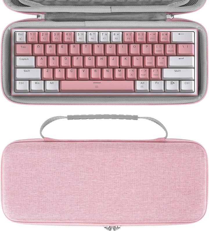 Geekria 60% kompakte Tastaturhülle, Hartschalen-Reisetasche für 61 Tasten, Computer-Tastatur, kompat