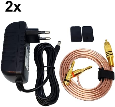 VOCOMO AirX-RearKit Hires Audio-Funksystem für Passive (Surround) Lautsprecher im 5.1 Heimkino