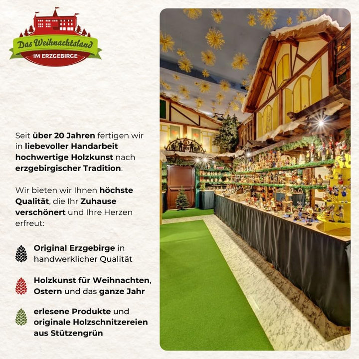 Schwibbogenbank aus Holz – Fensterbank Erhöhung für Lichterbogen – Holzbank für Schwibbogen – ideal