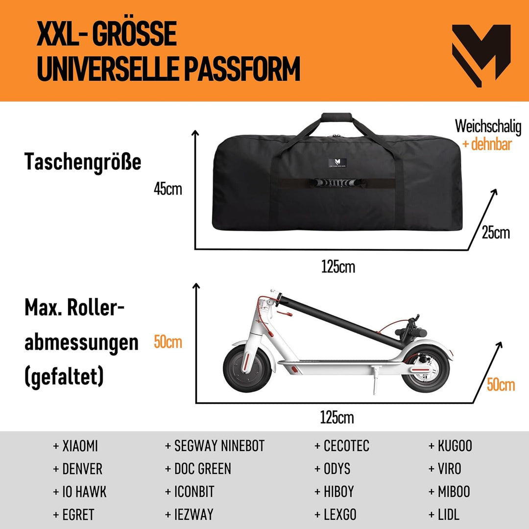 lamaki Universal XXL Transporttasche Aufbewahrungstasche Schutzhülle für E-Scooter LSB-02, LSB-02