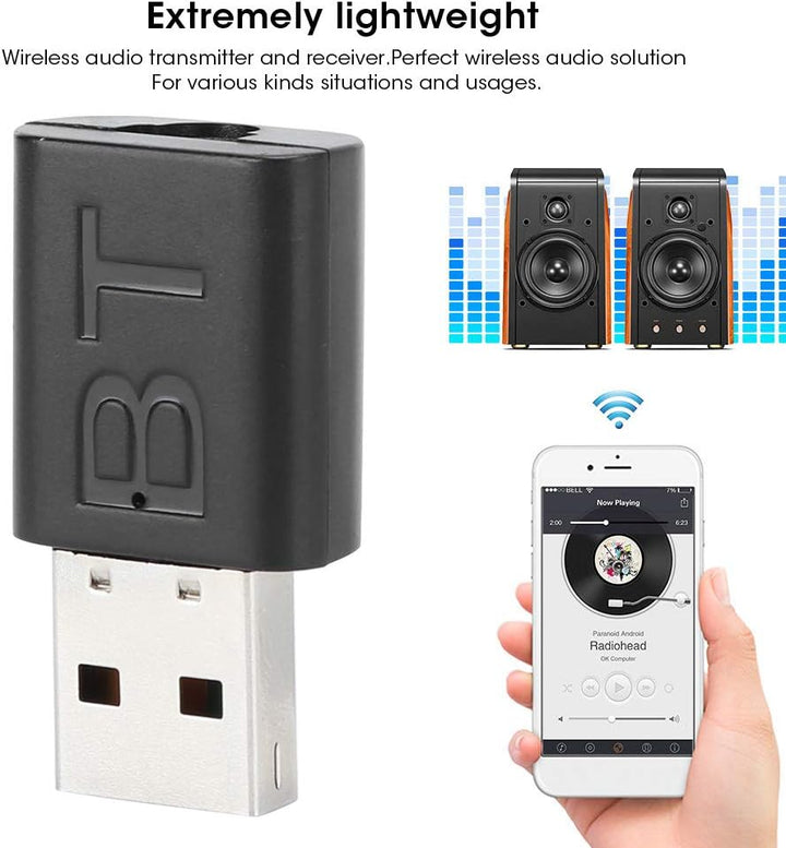 Bluetooth-Empfänger Sender, 3PCS KN320 Bluetooth 5.0 Adapter Drahtloser Audioempfänger für Computer