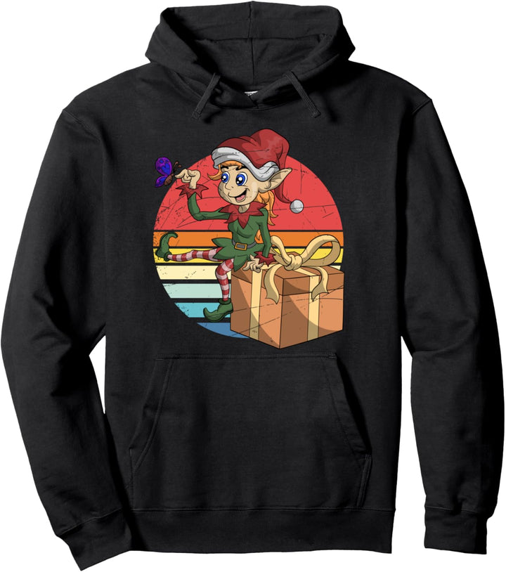 Elfe Geschenk für Jungen Mädchen Weihnachts Pullover Hoodie
