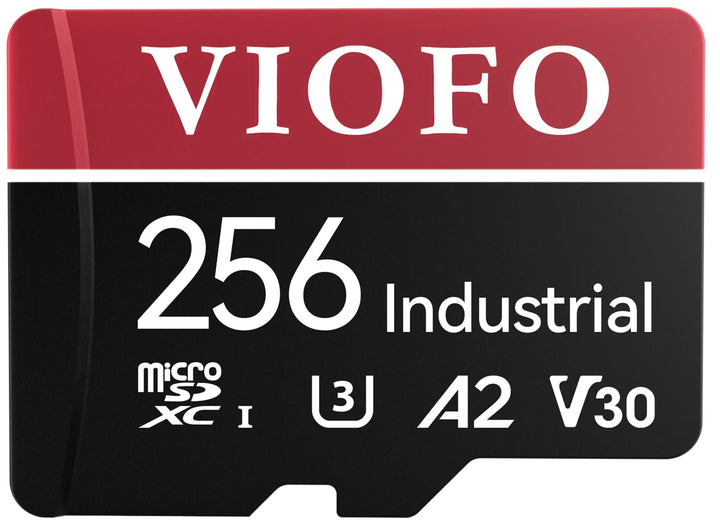 VIOFO 256GB Speicherkarte, hohe Geschwindigkeit mit Adapter U3, Kompatibel für 4K WiFi Dashcam Auto