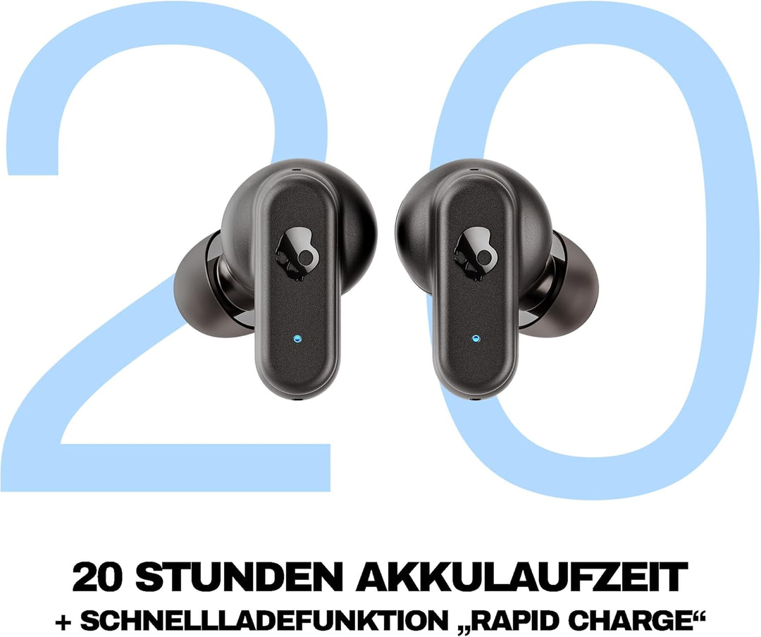 Skullcandy Dime 3 Wireless Earbuds, Bluetooth-Kopfhörer, schallisolierende Passform, bis zu 20 Stund