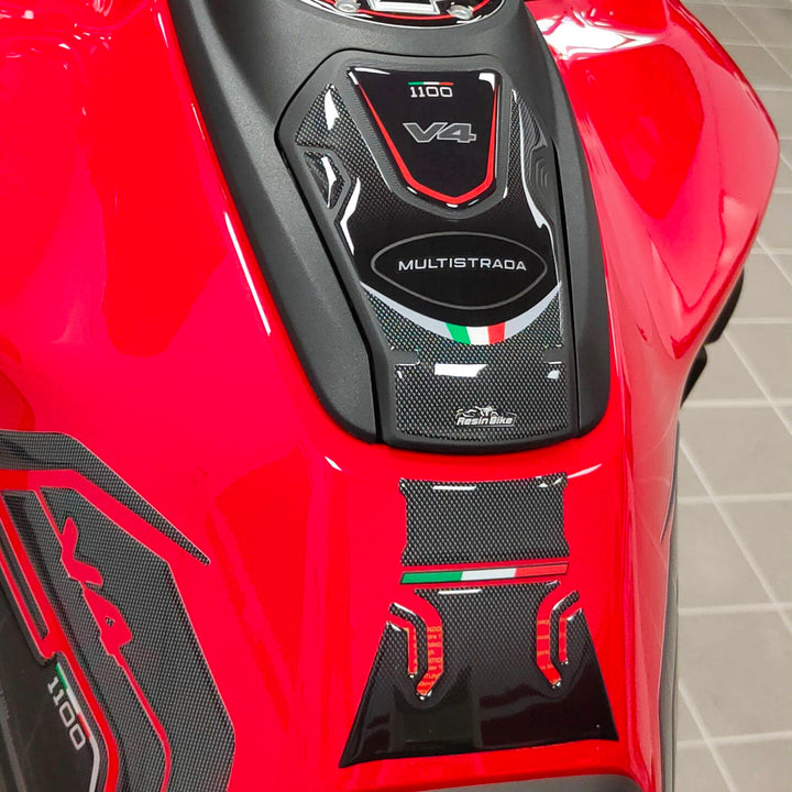 Aufkleber 3D Kompatibel mit Ducati Multistrada V4 2021-2023 Tank-Schutzfolie
