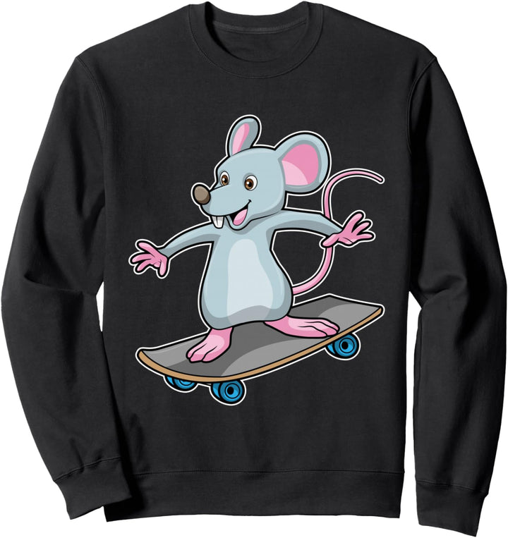 Maus Skater Skateboard Sport Sweatshirt
