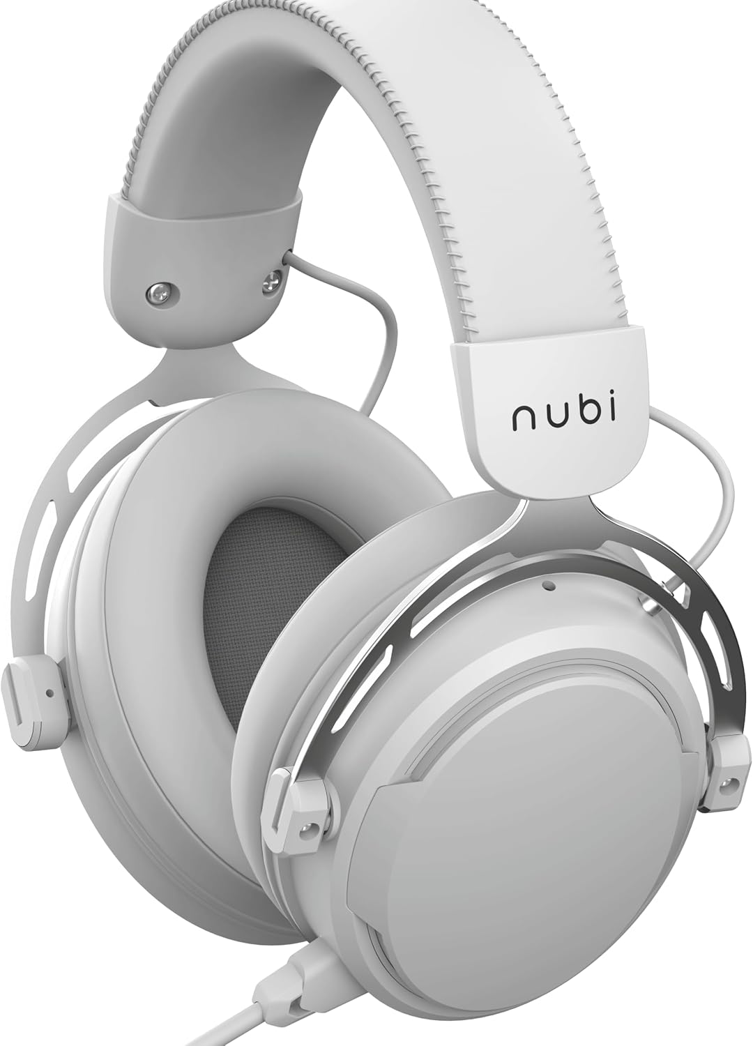 Nubi NH1 White - Kabelgebundenes Gaming-USB-C-Headset mit Mikrofon