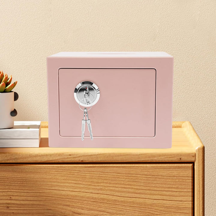 Schlüsselsafe Safe Tresor mit Münzeinwurf &amp; Schlüssel| 4.6L Sicherheitstresor Möbeltresor Wandtresor