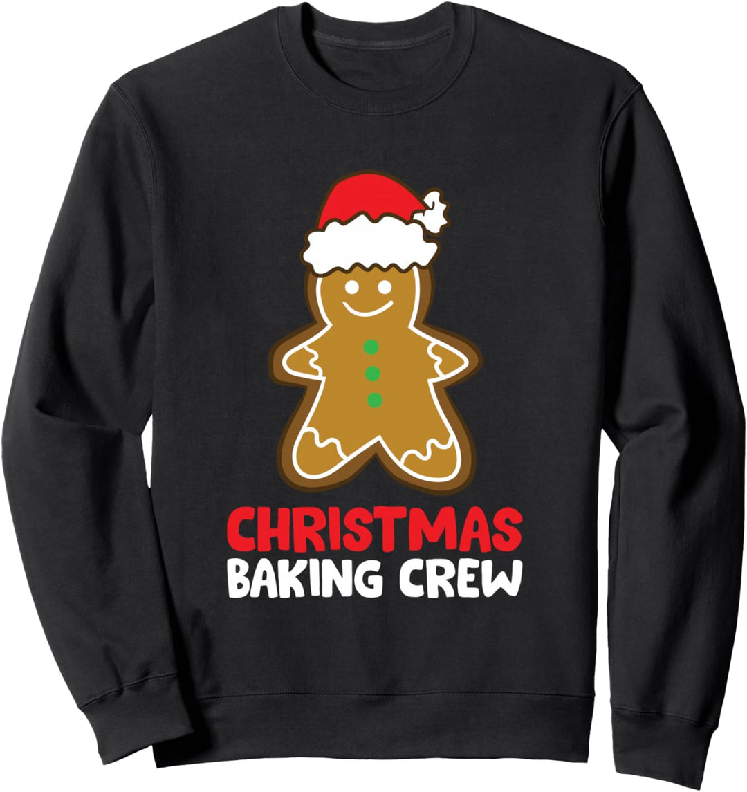 Weihnachten Keks Backen Crew Lustige Lebkuchenbacken Sweatshirt