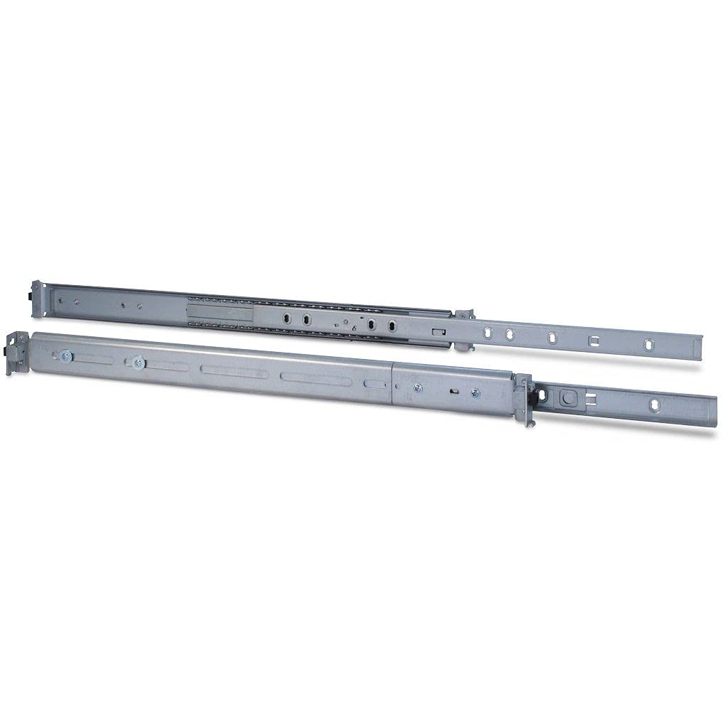 Inter Tech 88887220 Teleskopschienensatz mit Variabler Einbautiefe von 500-800 mm Silber