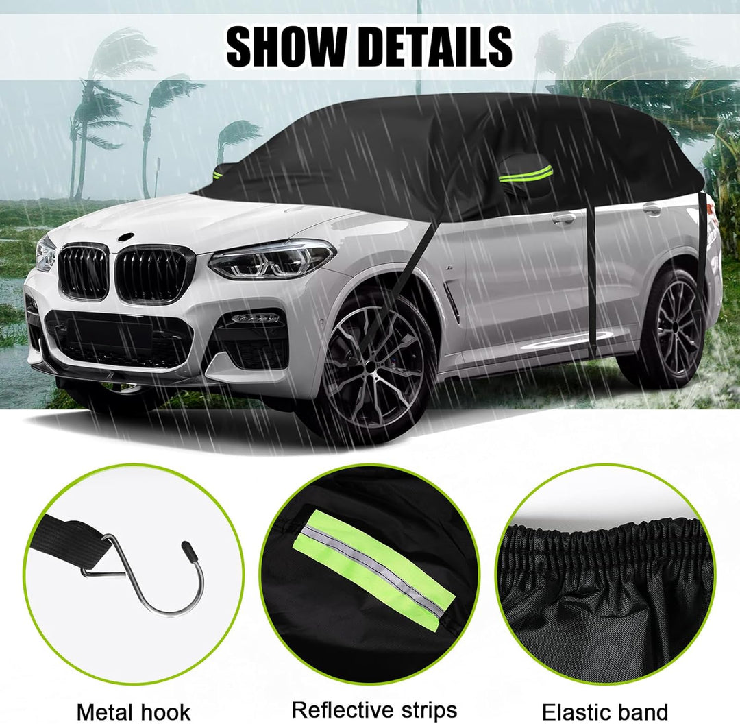 Halbe Autoabdeckung Ersatz für BMW X3 E83 F25 G01 2004-2024, Softtop Dachschutz Autoabdeckung Wasser