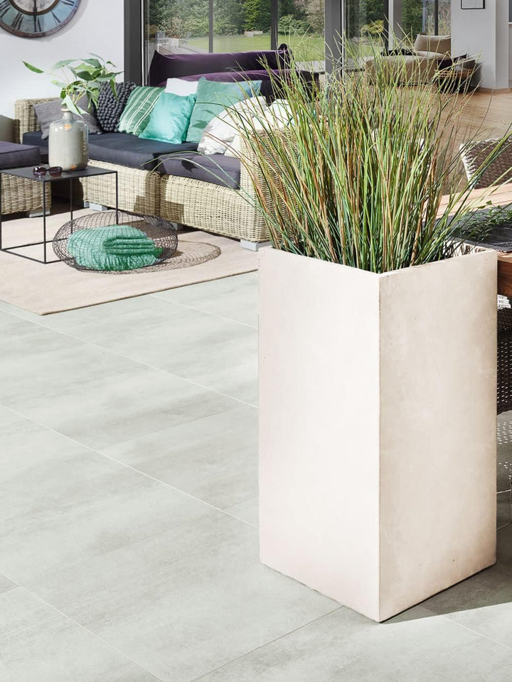 Pflanzwerk® Pflanzkübel TUB Sand 40x80x40cm *Frostbeständiger Blumenkübel* *UV-Schutz* *Qualitätswar