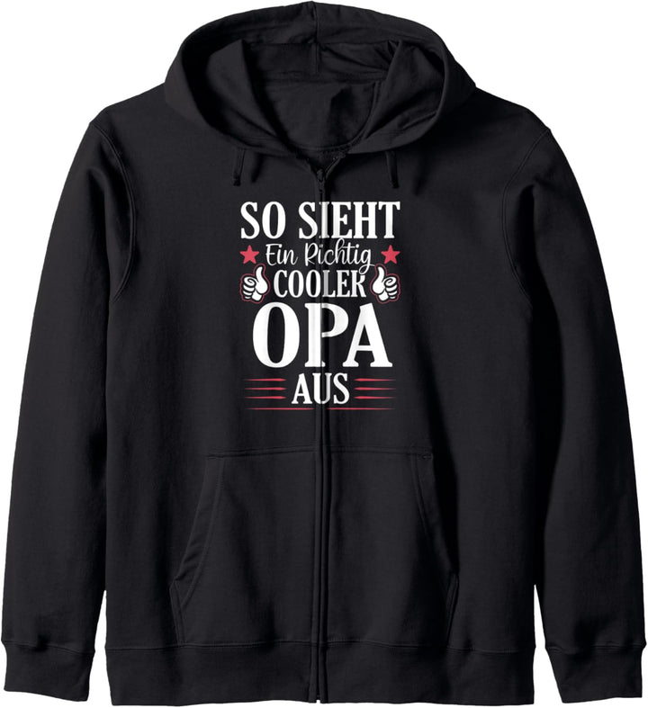 So sieht ein richtig cooler Opa aus Enkelin Oma Weltbester Kapuzenjacke