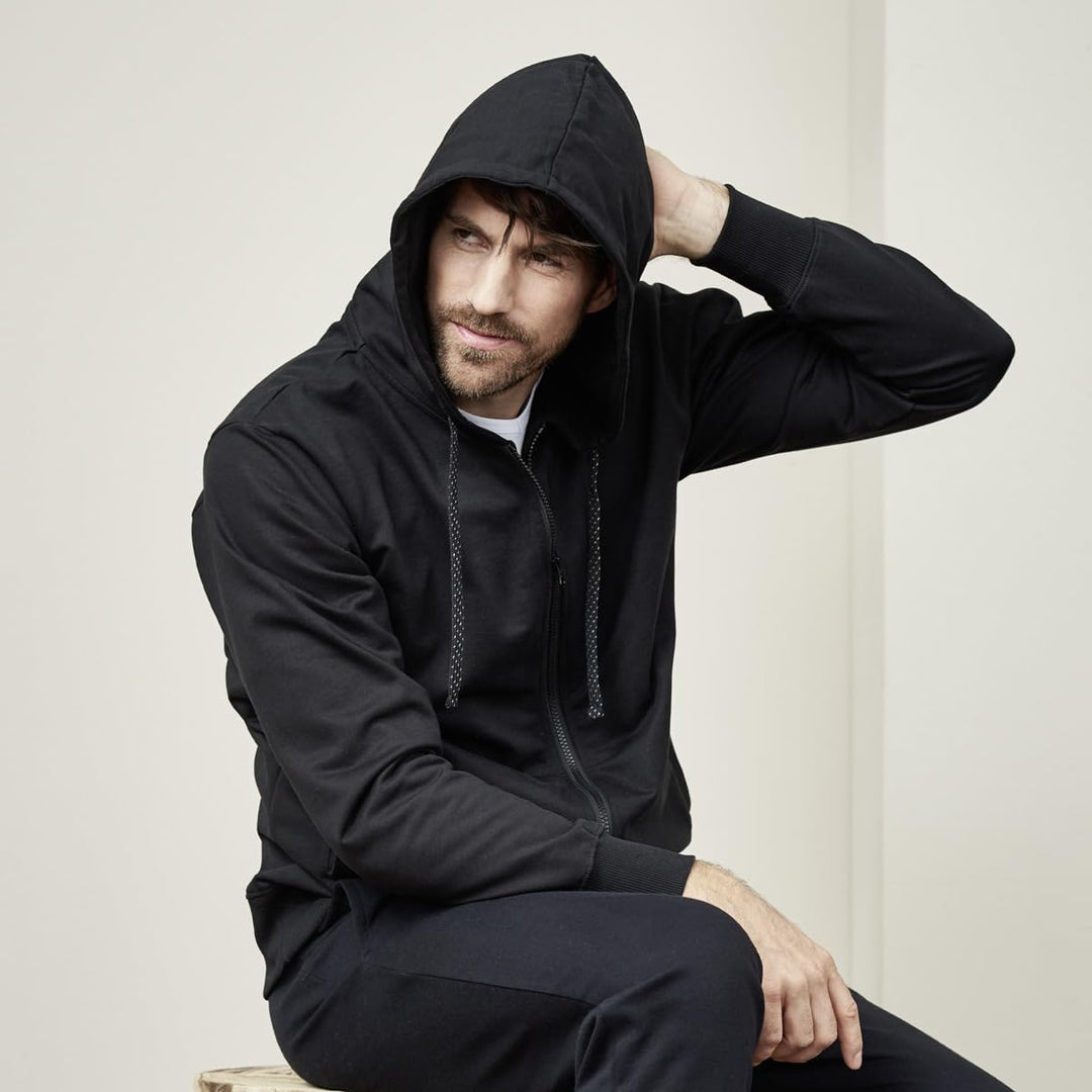 Living Crafts Herren Kapuzenjacke Cameron 52 Black XXL