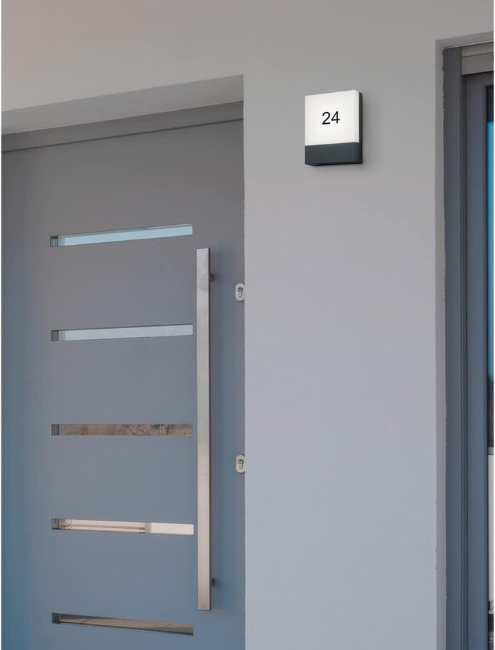 Trio Leuchten LED Aussen Wandleuchte 227760142 Pecos, Aluminium anthrazit, 6 Watt LED N.a., N.a.