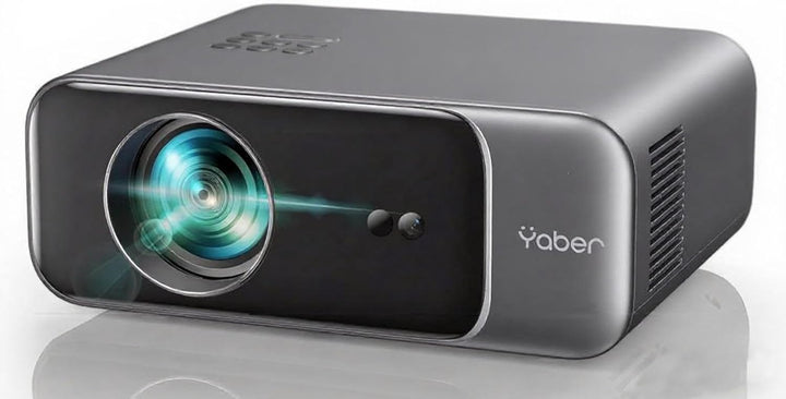 [Autofokus/Trapezkorrektur] Beamer, Full HD 1080P WiFi6 Bluetooth Beamer Heimkino 4K Video Unterstüt