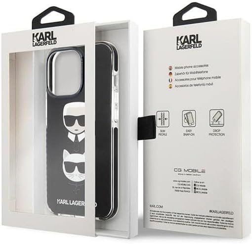 KARL LAGERFELD KLHCP13XTPE2TK Hülle für iPhone 13 Pro Max 6,7" hardcase schwarz/