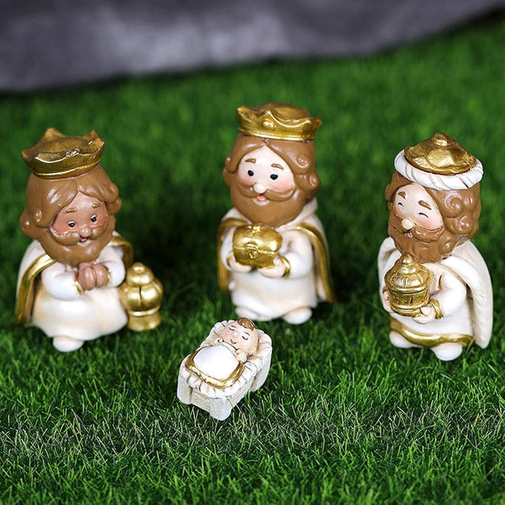 Mineatig Krippensets Für Weihnachten, Krippenfiguren Set, Harz Weihnachtsfiguren, Krippenset, Harz K