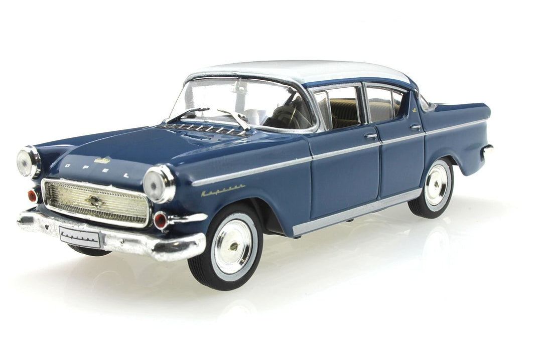 Magazine Models 1:43 1958 Opel Kapitan Limousine blau/weiss