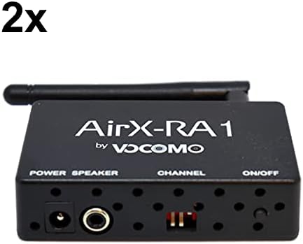 VOCOMO AirX-RearKit Hires Audio-Funksystem für Passive (Surround) Lautsprecher im 5.1 Heimkino