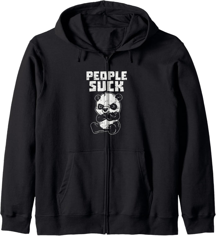 People Suck Wütender Panda Lustiges Kapuzenjacke