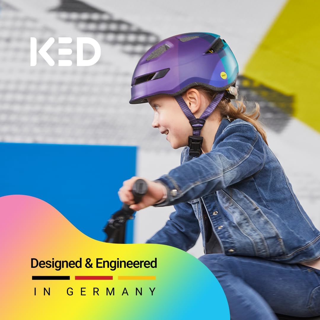 KED Unisex Jugend Pop Fahrradhelm M (52-56cm) Weiss, M (52-56cm) Weiss
