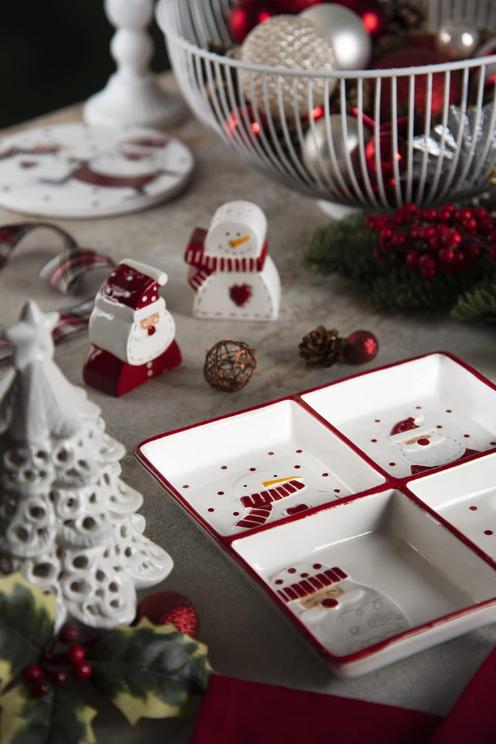 Excelsa Snowman Salz- und Pfefferstreuer-Set, Keramik