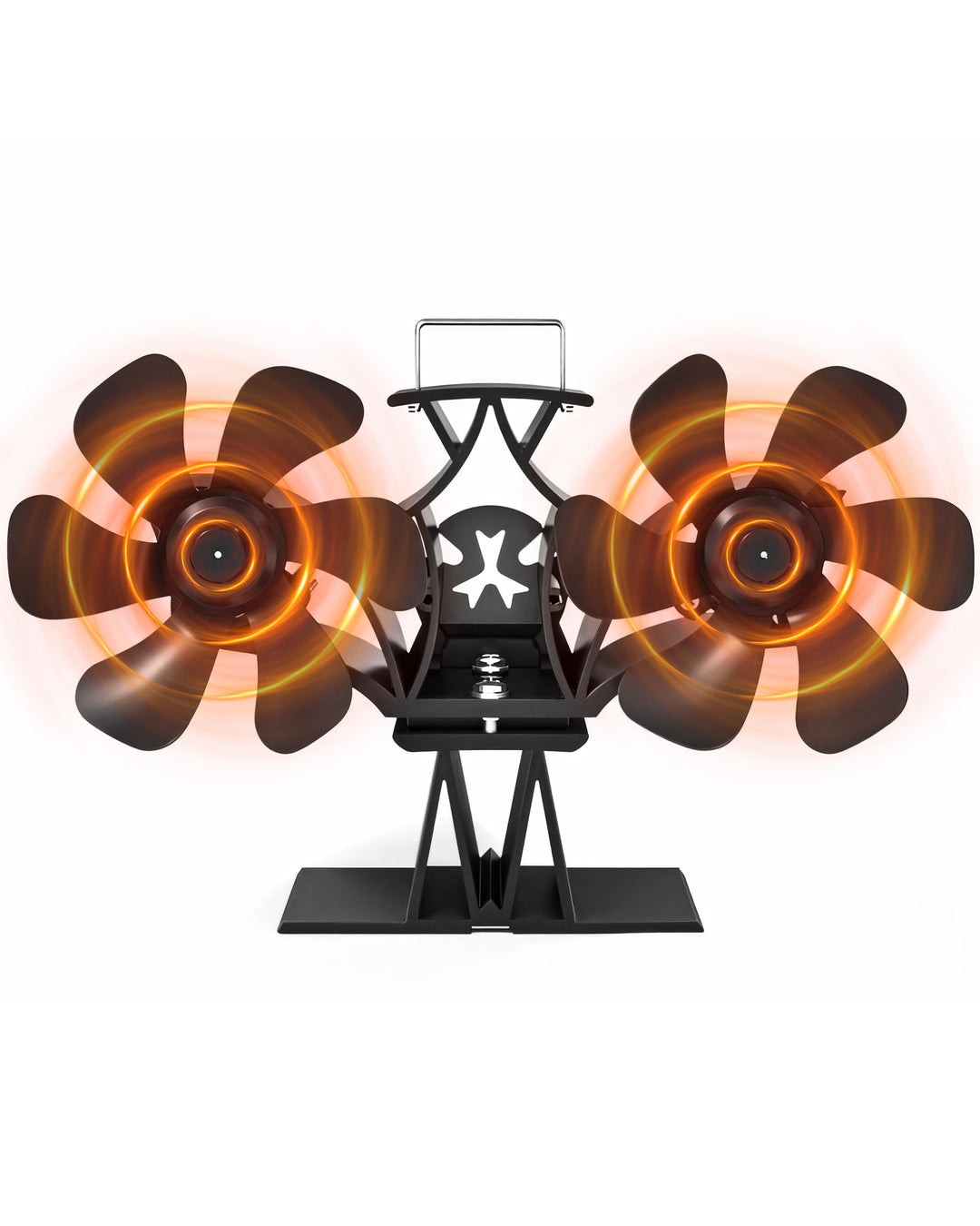 Signstek Kaminventilator Ofenventilator ohne strom, Wärmebetriebener Doppelter Kamin Ofen Ventilator