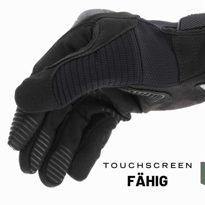 Mechanix Wear Mechanix Herren M-pact® 3 cover handsker (Lille, fuldt sort) Hochleistungs Kampfhandsc