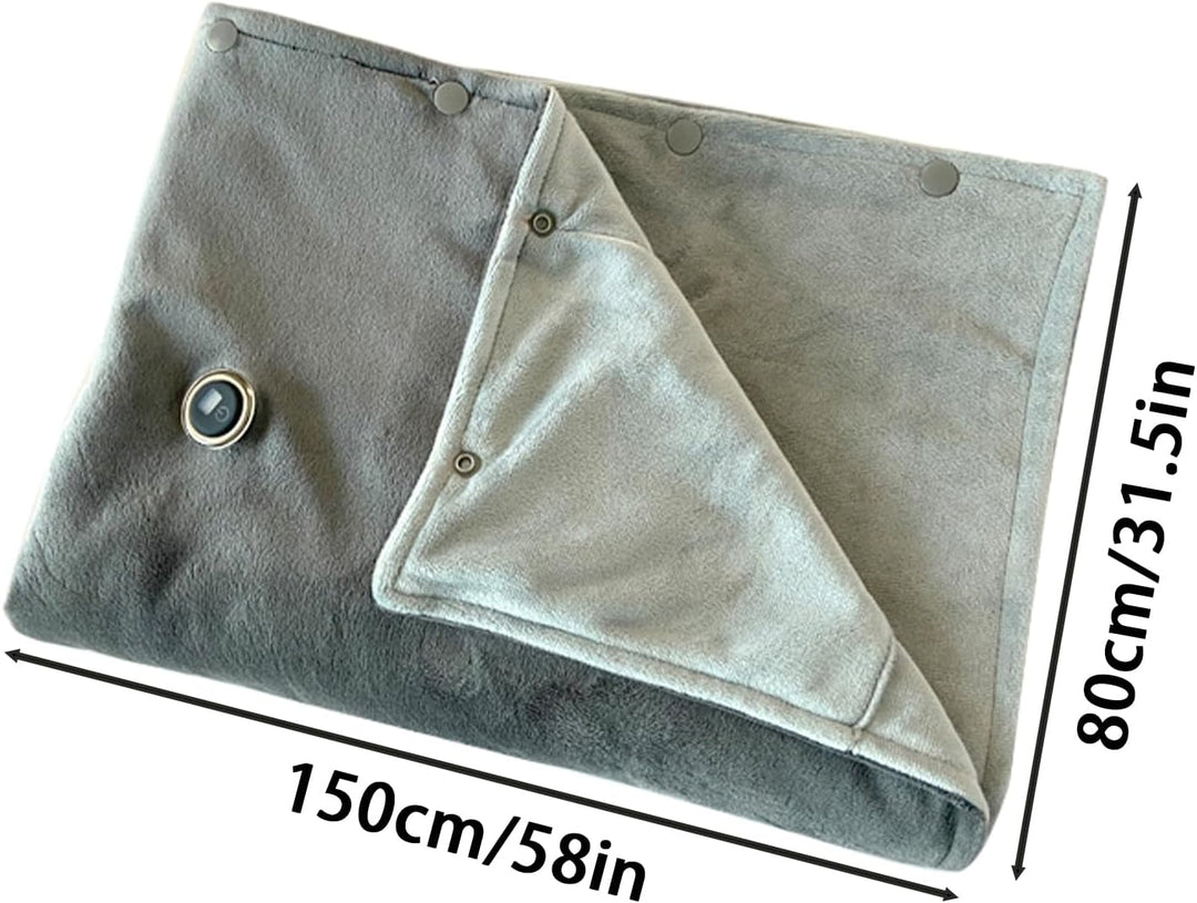 Beheizbare Wurfdecke,USB-aufladbarer tragbarer Umhang für den Winter | 3-Stufen Heizponcho für Damen