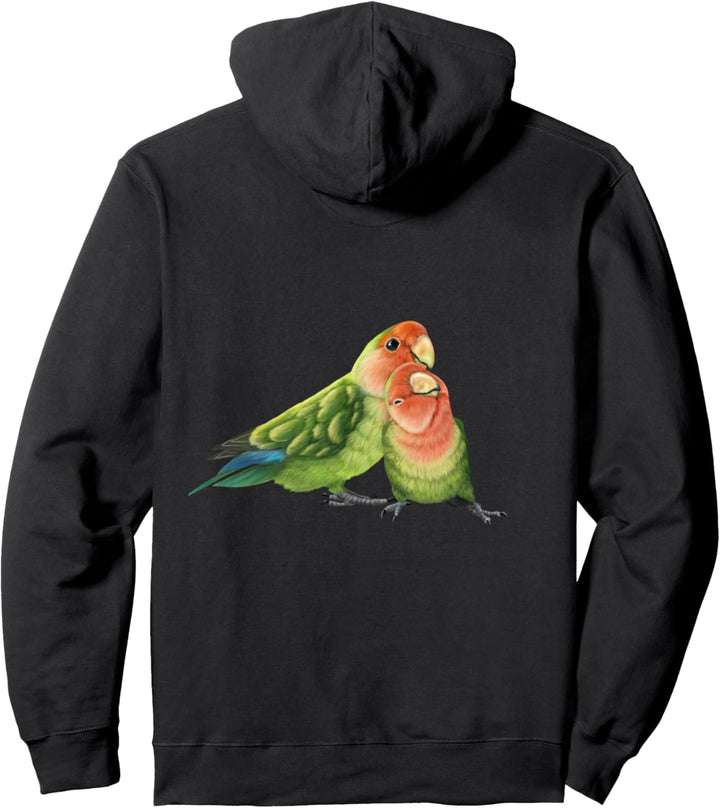 Kuschelnde Liebesvögel Pullover Hoodie