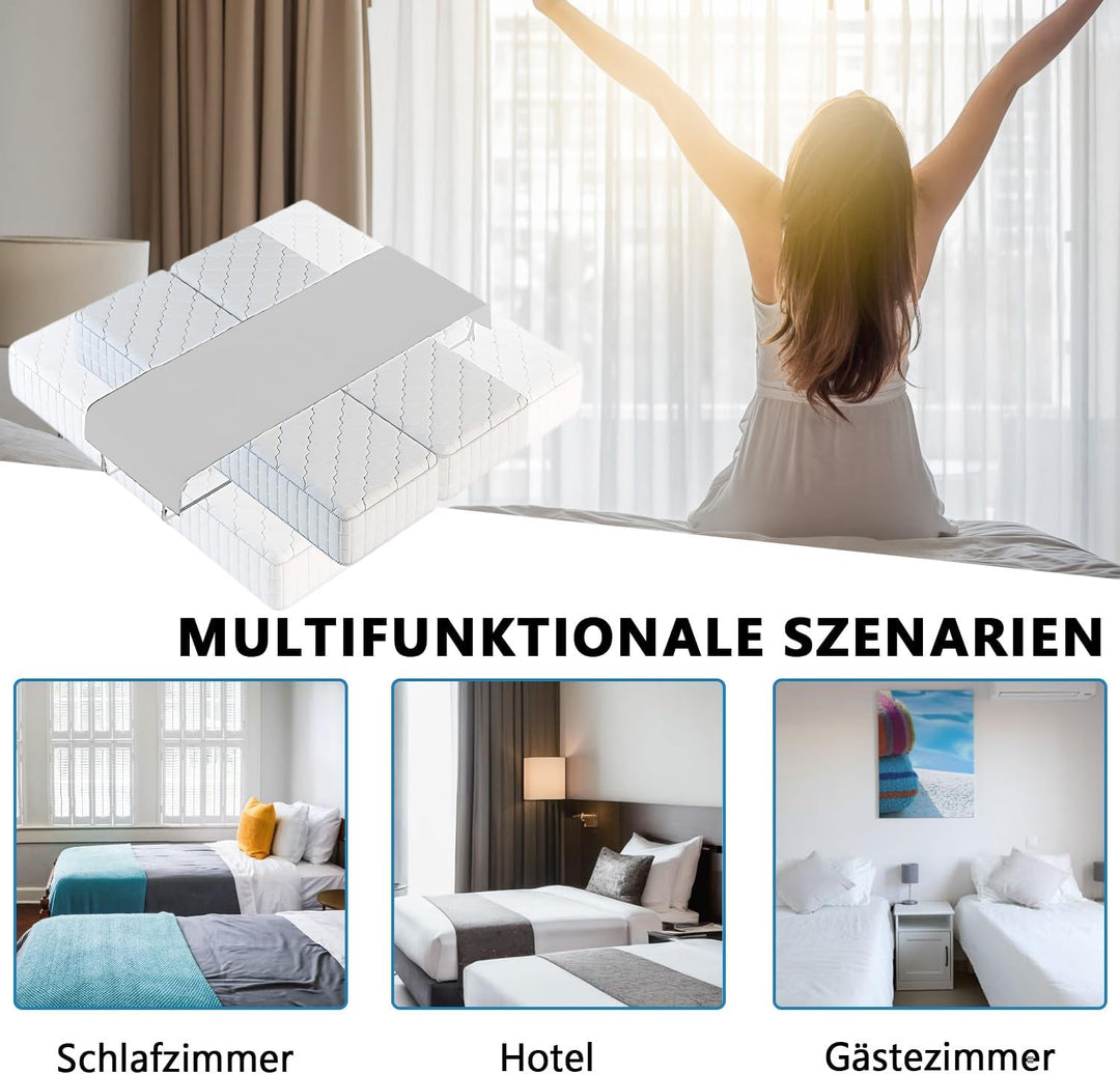 Liebesbrücke für Matratzen, Love Bridge Matratzen Verbindung Verstellbarer Elastischer Matratzenhalt