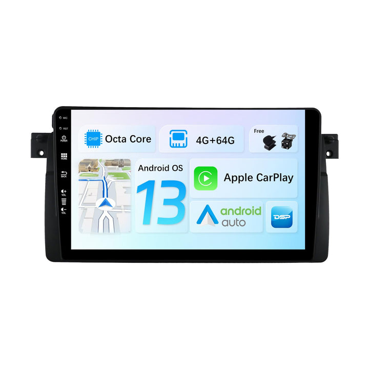 JOYX Android 12 IPS Autoradio Passt für BMW E46 / M3 / 3 Series (1998-2005) - 4G+64G - Eingebaut DSP