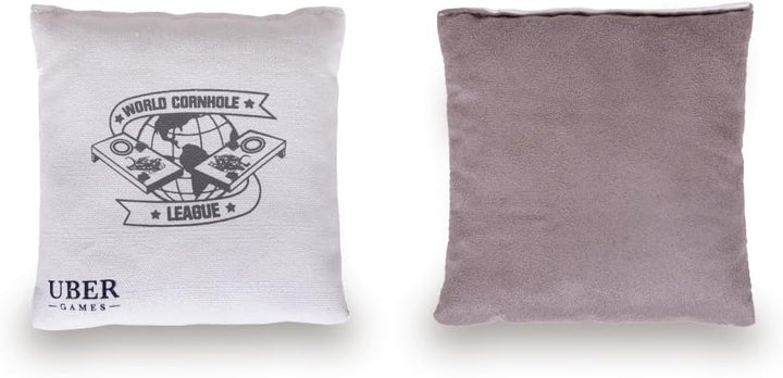 Uber Games - World Cornhole League – 8 professionelle Cornhole Sitzsäcke – 4 x Grün & 4 x Grau – Off