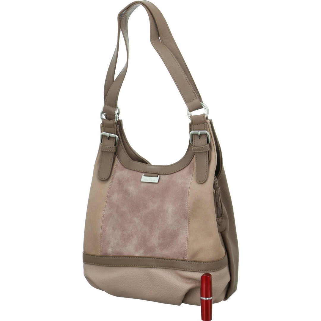 TOM TAILOR bags Juna Damen Shopper Umhängetasche Reissverschluss Klein 31 x 14 x 29 Rose, 31 x 14 x