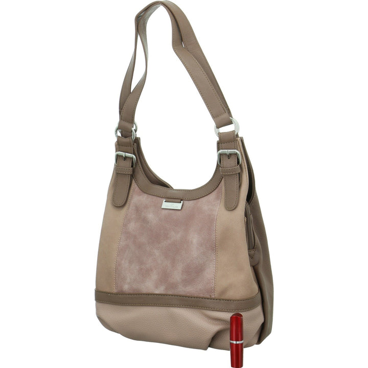 TOM TAILOR bags Juna Damen Shopper Umhängetasche Reissverschluss Klein 31 x 14 x 29 Rose, 31 x 14 x