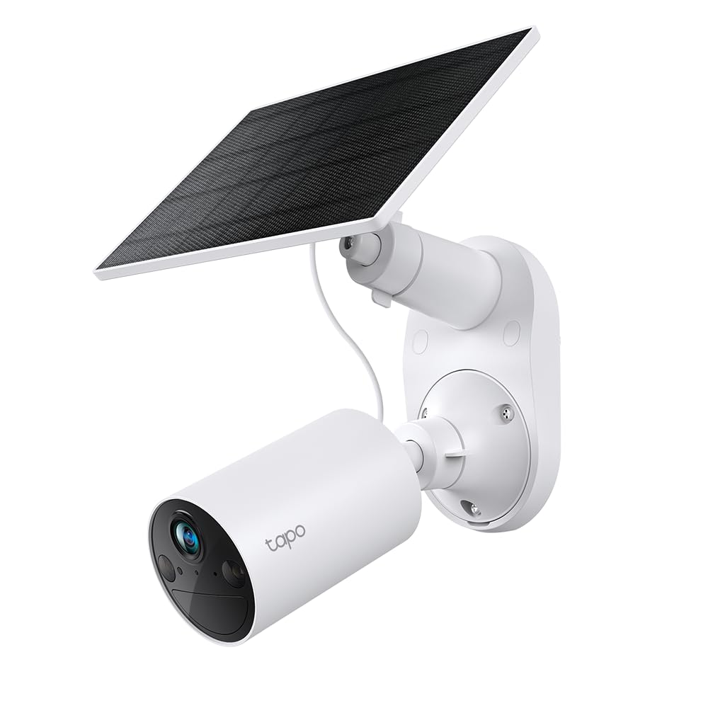 Tapo C410 KIT Solar Überwachungskamera Aussen Akku, 2K 3MP, Farbnachtsicht, MicroSD-Speicher, 6400-m