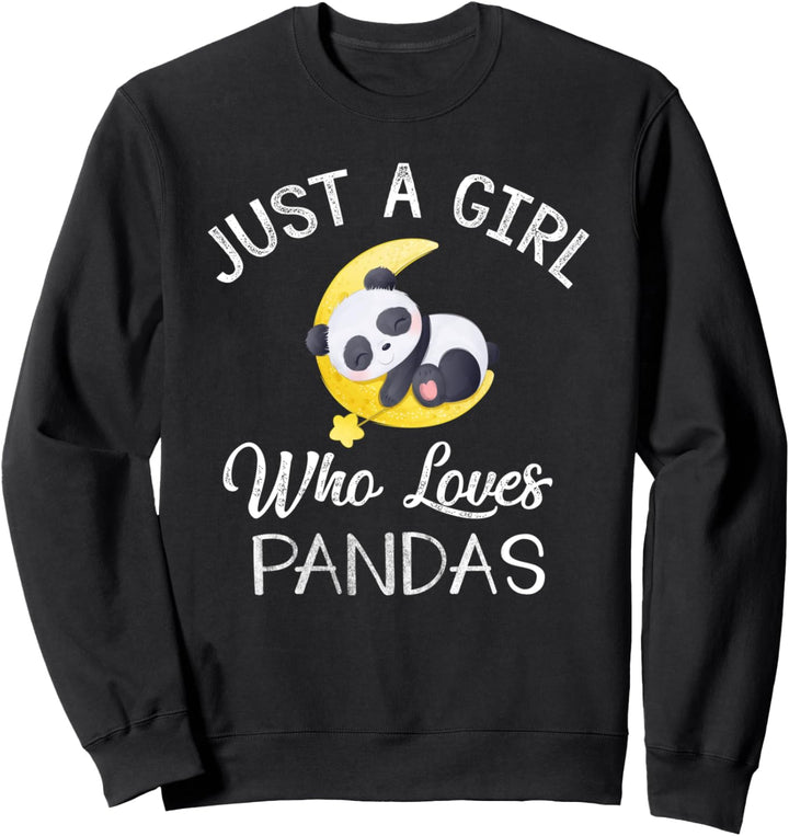 Nur Ein Mädchen, Das Pandas Liebt Sweatshirt