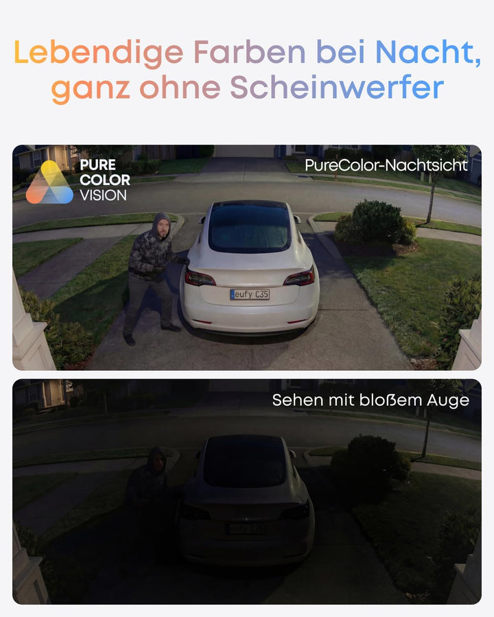 eufy Security eufyCam C35 4-Kamera-Set – Kabellose Überwachungskamera aussen & innen, magnetische Ha