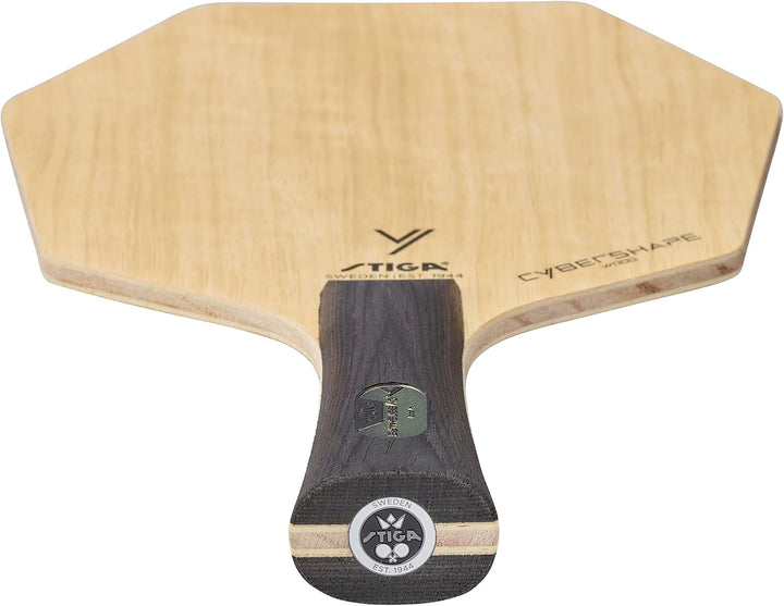 Stiga Cybershape Wood Tischtennis Holz – Tischtennisholz aus Holz mit exklusiver Cybershape-Form Kon