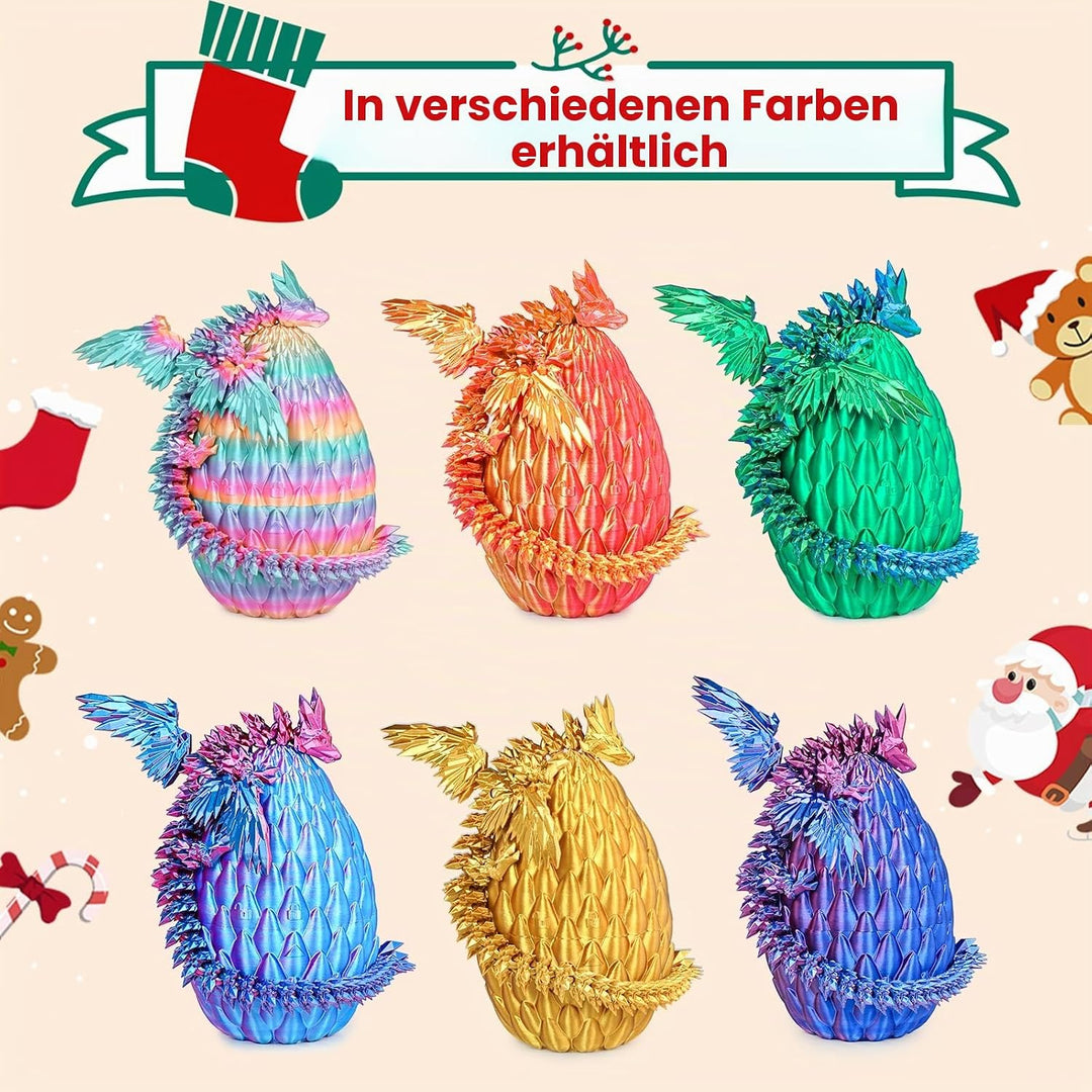 3D gedruckte Drachen Eier mit beweglichem Drachen Sammler Figuren Fidget Spielzeug für Erwachsene Ki