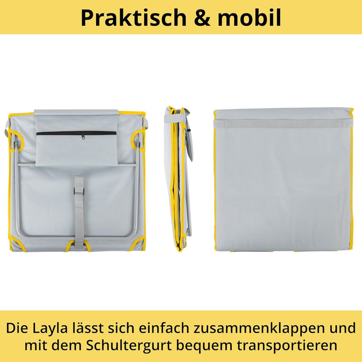 Stagecaptain Beachmatte “Layla” 2X Set - Gepolsterte Strandmatten mit Kopfkissen - Verstellbare Rück