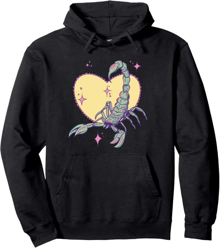 Nette Skorpion Art - Insekt mit Herz und Sternen Pullover Hoodie